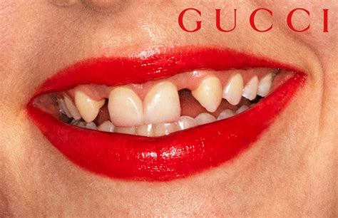 pubblicità gucci danny miller|Gucci Beauty lipstick range: Dani Miller teeth campaign.